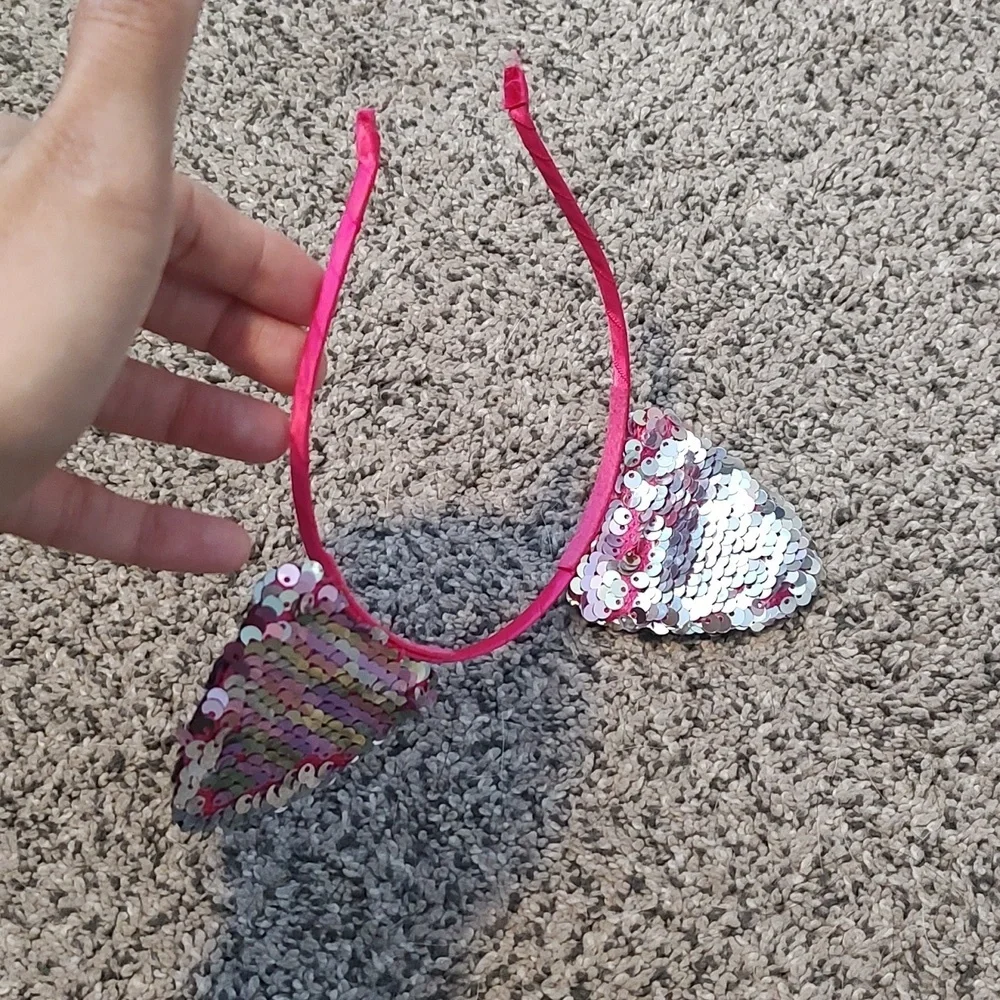 Sequin Cat ear headband